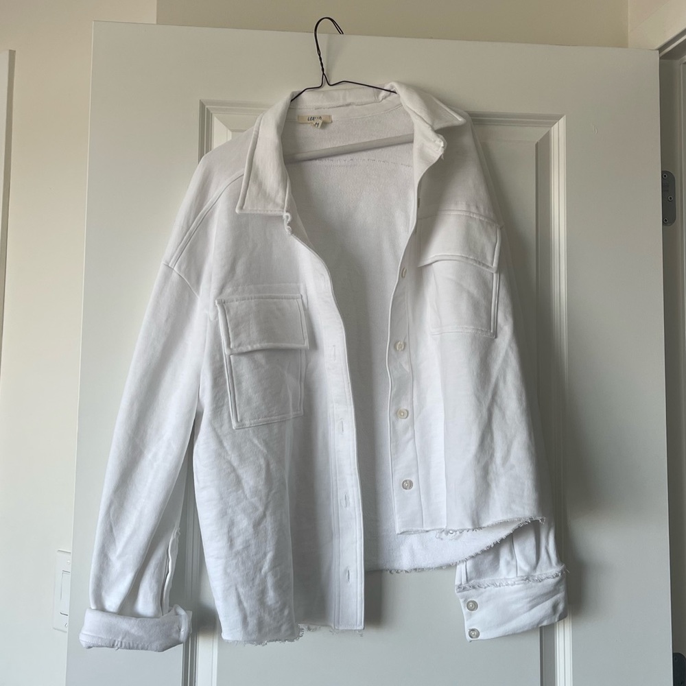 Leallo White Shirt/Jacket - 100% Cotton